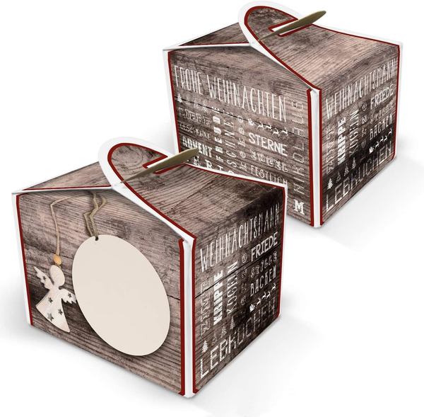 10 Kleine Weihnachten Verpackung Engel 8 X 6,5 X 5,5 Cm - Kundengeschenke Kleine-image