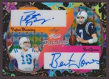 2025 Leaf Eclectic Football Pure Pairings Peyton Manning/Bert Jones Auto 1/1