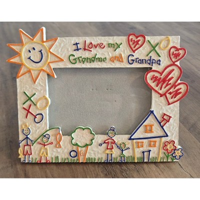 Malden I Love My Grandma & Grandpa 4x6 Picture Frame Colorful Doodle Art 4307-46