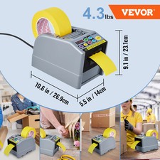 SucceBuy ZCUT 9 Automatic Tape Cutting Machine Paper Slitting Dispenser 6-60mm