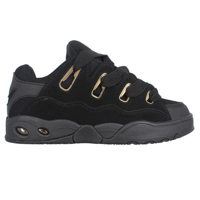 Osiris Men's D3 OG Low Top Skate Shoes Black/Black/Gold