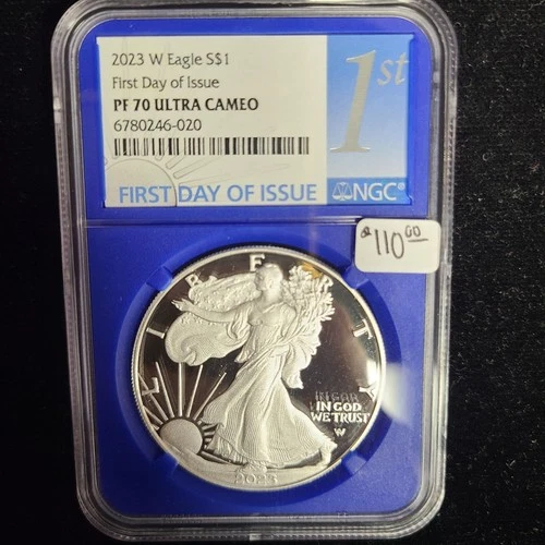 2023 W American Silver Eagle- First day of Issue- NGC PF70 Ultra Cameo