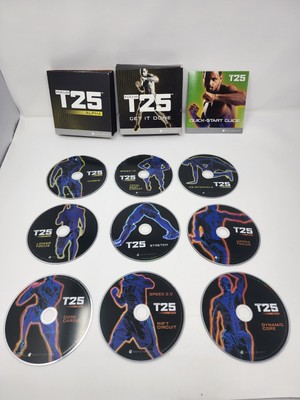 FOCUS T25 Alpha + Beta Workout 9 Disc DVD Set Beachbody Workout Intense