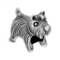 925 Sterlingsilber Scotchterrier Perlen Charm AnhäNger