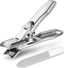 Lux German Grip Toe Nail Clippers for Seniors - Wide Jaw Opening, Ultra-Sharp an