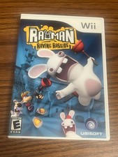 2006 Nintendo Wii Rayman Raving Rabbids Game With Box & Instructions