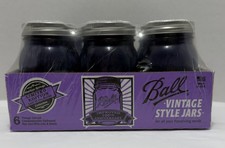 6 BALL PURPLE LIMITED EDITION AMERICAN HERITAGE 100TH ANNIVERSARY MASON JARS MIP