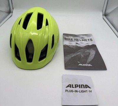 ALPINA PICO Flash Kinderhelm 50 55cm Neon LED Fahrradhelm ohne OVP