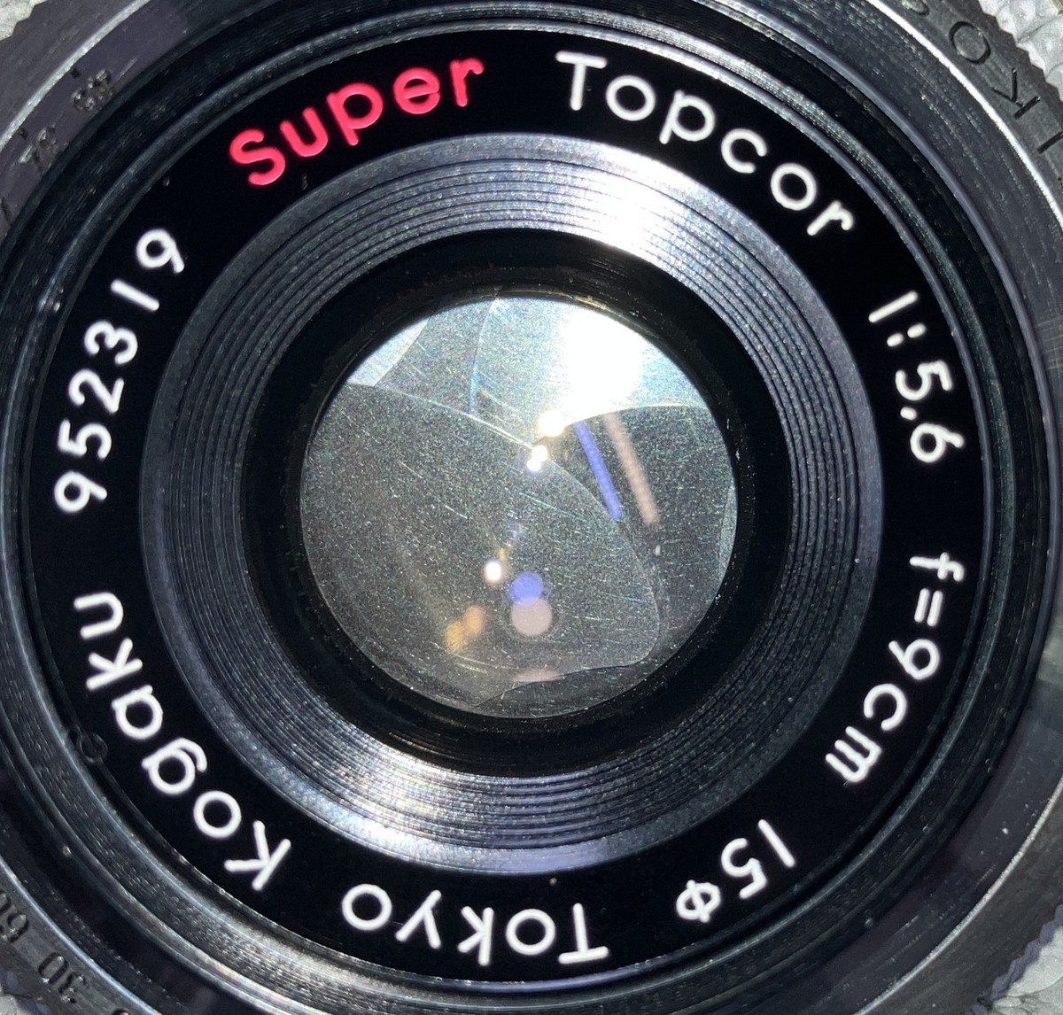 Exc+5] Tokyo Kogaku Super Topcor 90mm 9cm f5.6 Lens Seiko SLV From