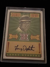 2013 Panini Hometown Heroes Baseball Lenny Dykstra AUTO METS PHILLIES