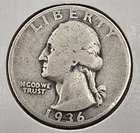 *SILVER* 1936-D  Washington Quarter - 90% Silver