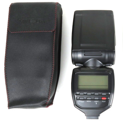 Tested   Clean Vintage Minolta Program 5400Xi Minolta Dynax Flash Unit Bag
