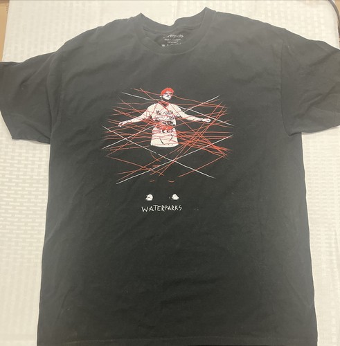 Waterparks Band Intellectual Property Black Graphic T-shirt Size Large