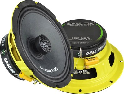 Ground Zero 2x GZCF 8.0XSPL-NEO 200 mm 2-Wege-Koaxiallautsprecher 2x 300 Watt