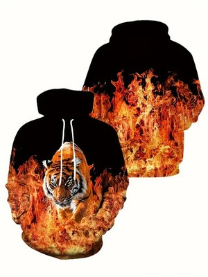 Tiger Animal 3D All Over Print Hoodie - Adults & Youth