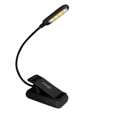 VAVOFO Rechargeable Reading Light, 7 LEDs 3.94 x 1.97 x inches, Black 
