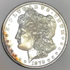 1879 S MORGAN PROOF LIKE! LIGHT RAINBOW RIMS! MS+++++KNOCKOUT PIECE!  NR #64576