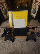 Sony PS2 Slim Black | Boxed Console with Controller & Cables | UK Version