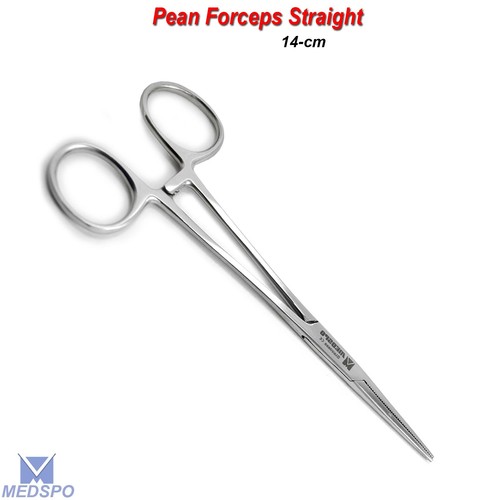 Pean Forceps Straight & Curved Artery Locking Veterinary Hemostat Surgical Tools - Picture 3 of 5