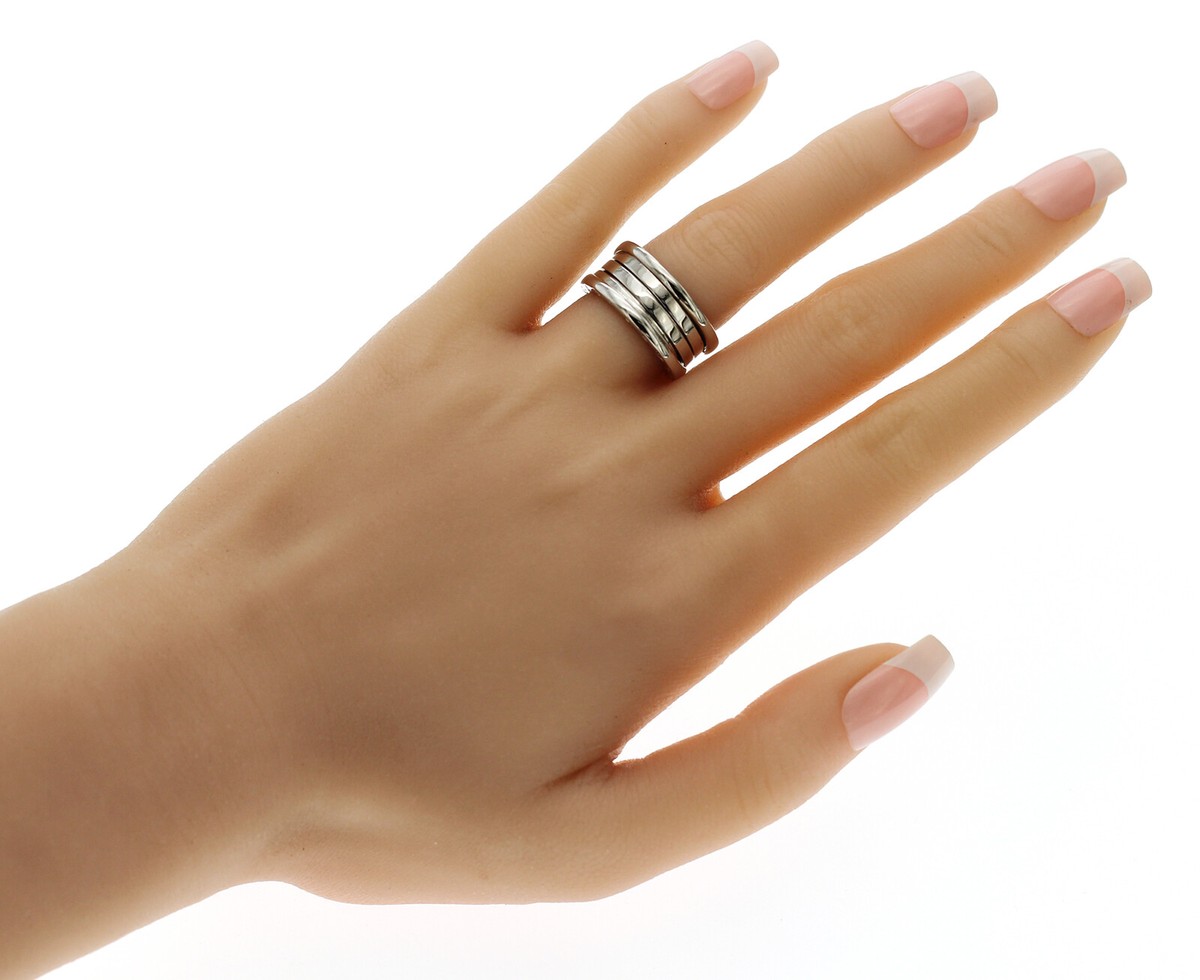 Authentic Bulgari Bvlgari B-Zero1 18K Gold 3 Bands Ring Size Authentic Bulgari Bvlgari B-Zero1 18K Gold 3 Bands Ring Size