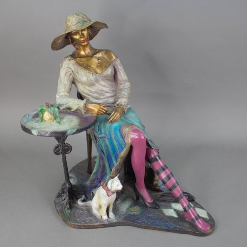 Isaac Maimon Signed "Gabrielle's Cat" Sold Out Limited Edition Bronze Sculpture - Picture 2 of 11