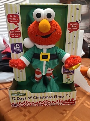 12 Days of Christmas Elmo New In Box Sesame Street Fisher Price Plush Singing