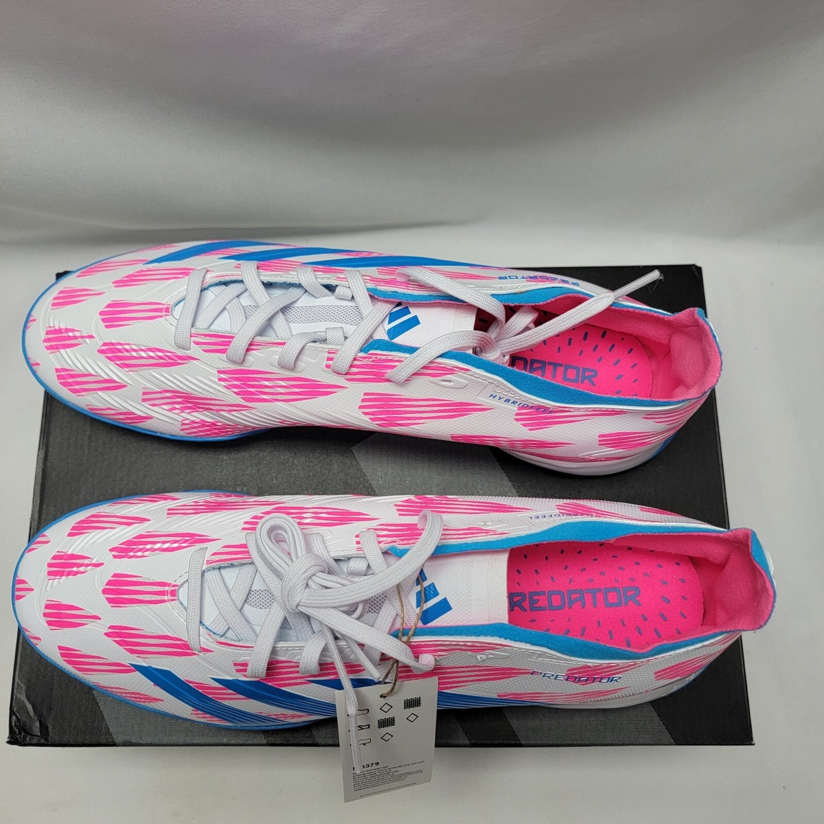 Adidas Predator League TF Blue Pink Soccer‎ Shoes IF6379 Men’s Sz 10 Adidas Predator League TF Men Multi Size Pink Blue White  main image 2