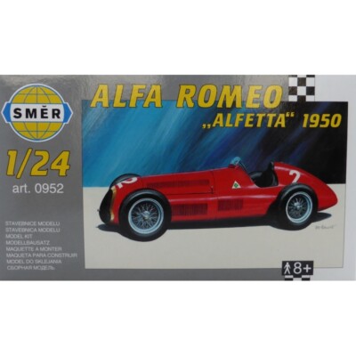 Alfa Romeo Alfetta 1950 race car (1/24 plastic model kit, Smer 0952)