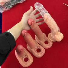 Male Cock-Girth-Enlarger-Enhancer-Penis-Extension-Extender-Sheath-Sleeve USA