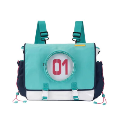 anime vocaloid miku hatsune backpack pu leather girls white purse Anime Backpack Miku Shoulder Bag Hatsune Crossbody Messenger