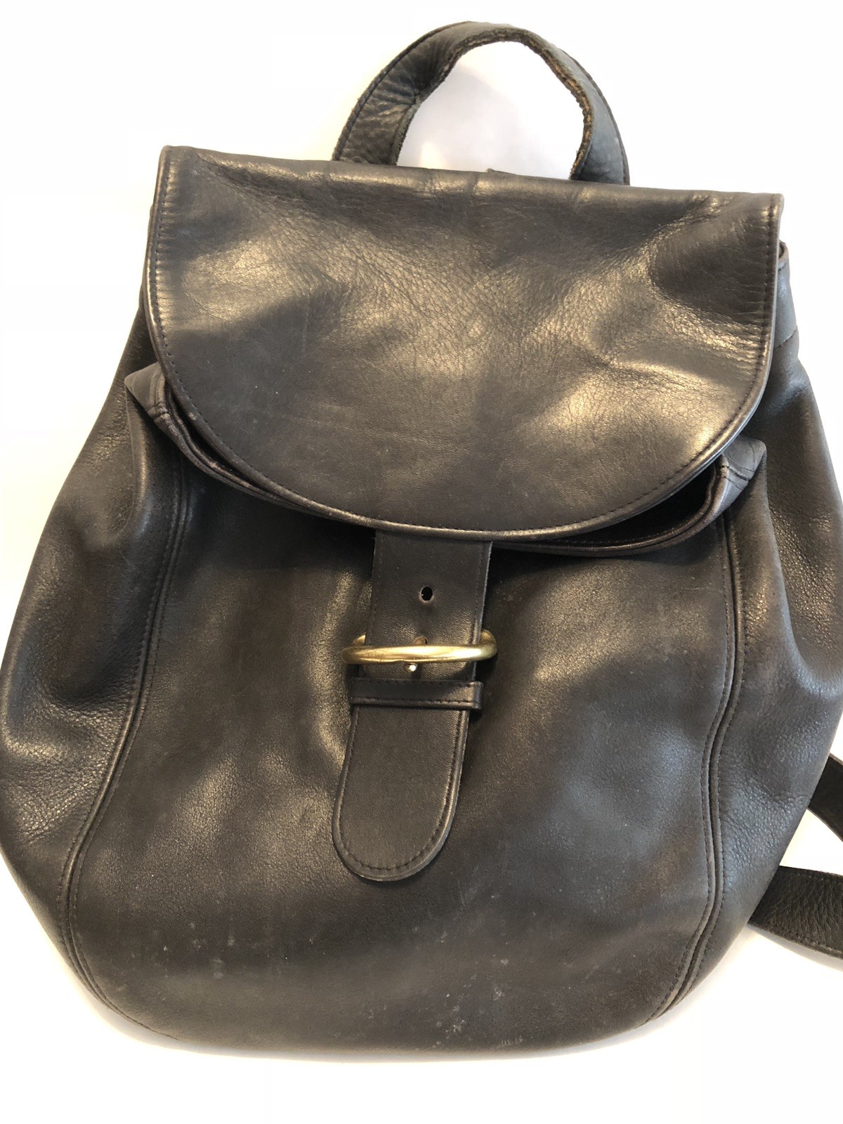 Coach Black Backpack Leather Gem