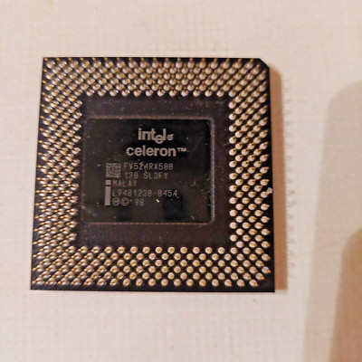 Vintage CPU Prozessor Intel  Celeron SL3FY 500 MHz 128K Cache 66 MHz FSB PGA 370