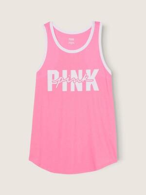 Victoria's secret PINK★ファッションピンクタンクトップ Victoria's Secret PINK Everyday Racerback Tank Top Shirt