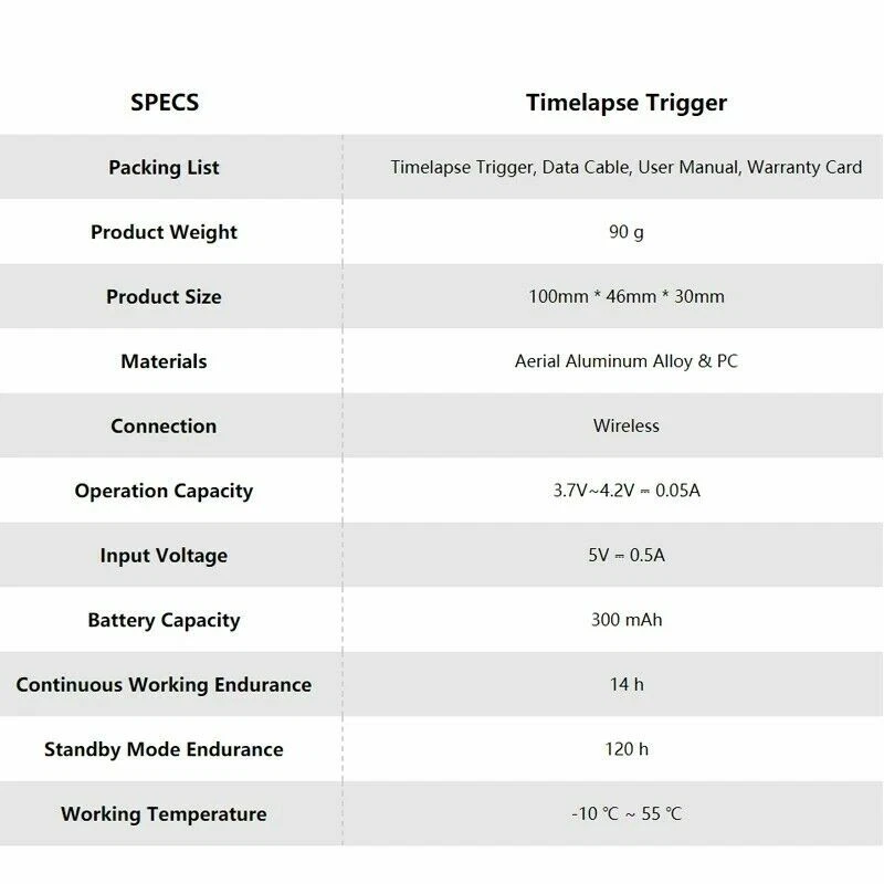 ZEAPON AF-E1 Timelapse Trigger Photography Accessories for Nikon Canon Sony DSLR - Image 3 of 4