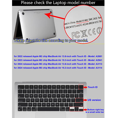 Spaans dun 2 stuks toetsenbordhoes EU-indeling voor MacBook Air 13,6 15,3 (A2681 A2941) / MacBook Pro 14 inch (A2779 A2442) / MacBook Pro 16 inch (A2780 A2485), siliconen toetsenbordbeschermer