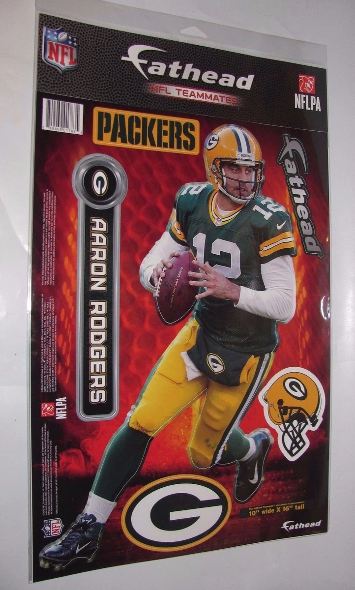 AARON RODGERS GREEN BAY PACKERS MULTI-USE DECALS 11X17 LIKE A FATHEAD NFL