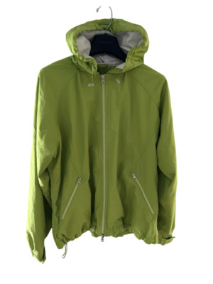 Eddie Bauer Womens Lime Green Full Zip Windbreaker Jacket: XL  Fast Shipping