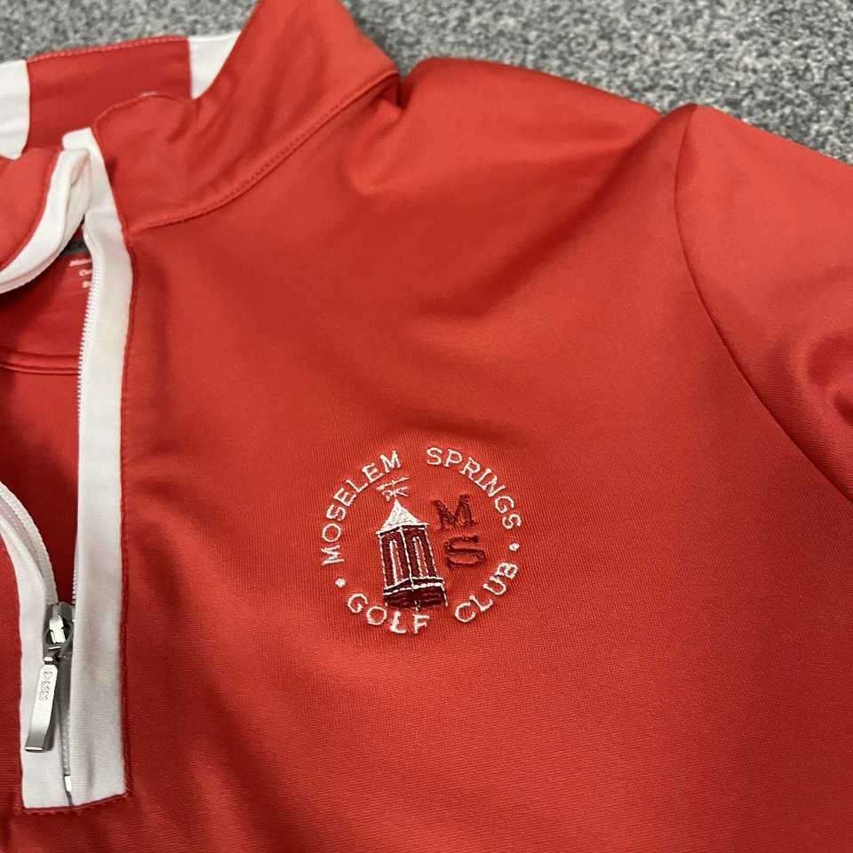 Pullover para mujer Cutter Buck Moselem Springs Club de Golf Talla S Rojo 1/4 Cremallera Foto 4 de 4