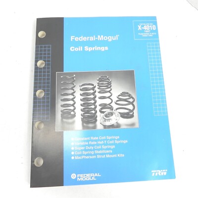 VINTAGE 1987 FEDERAL MOGUL COIL SPRINGS X-4010 CATALOG SUSPENSION PARTS STRUTS