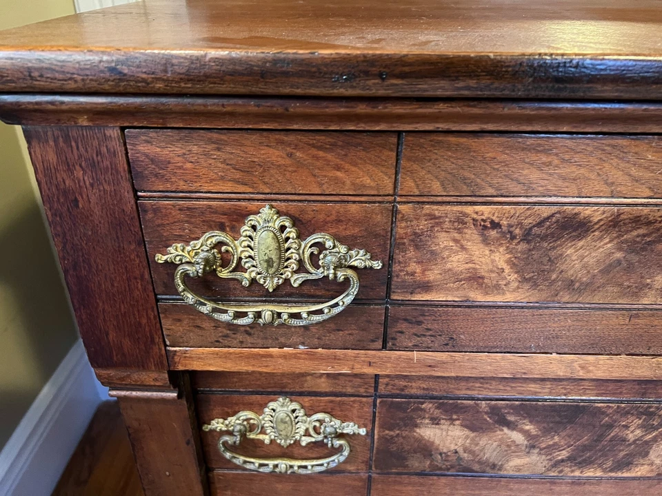 Antique Eastlake 3 draw Dresser w Mirror, Eastlake Dresser - Image 3 of 4