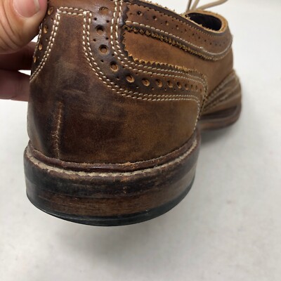 Allen Edmonds Neumok Wingtip Oxford Dress Shoe Walnut Brown  display picture 3