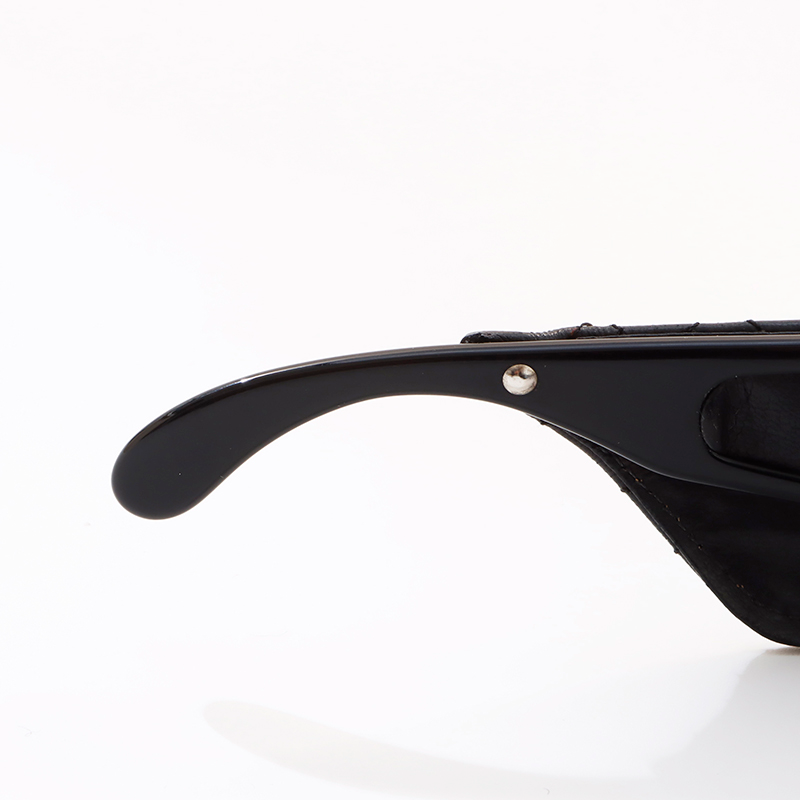 【美品】CHANEL Vintage sunglasses matelasse CHANEL Sunglasses Matelasse Lambskin Vintage Eyewear Black