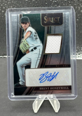 2022 Panini Select - Signature Materials Brent Honeywell #/199 (AU, MEM) Oakland