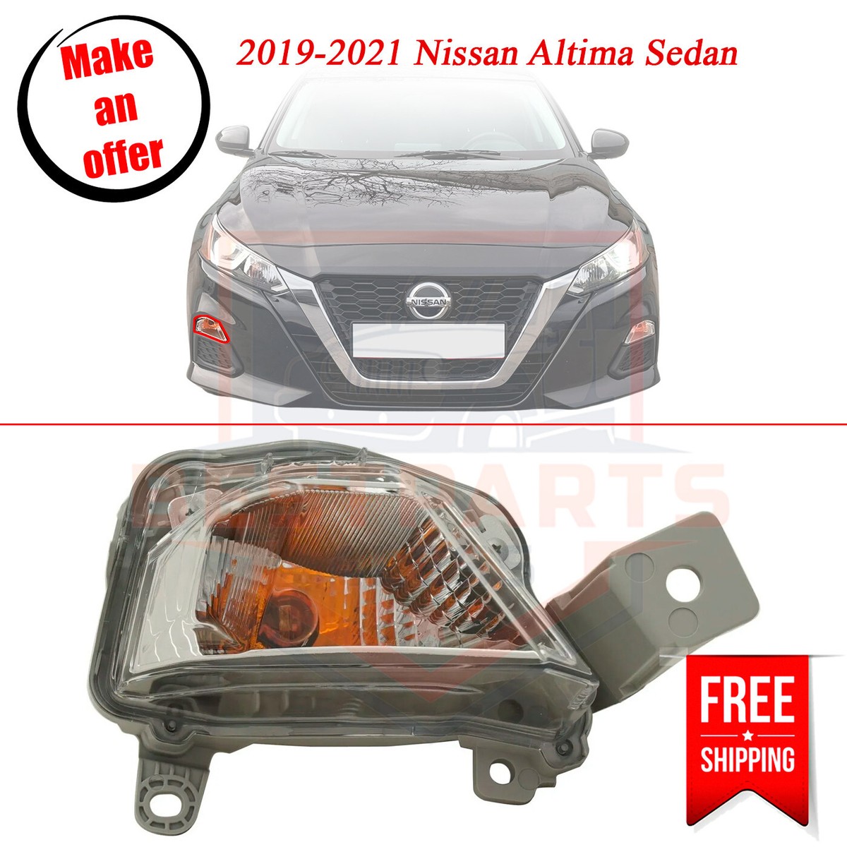 New Turn Signal Light 261306CA0A right side for 2019-2021 Nissan