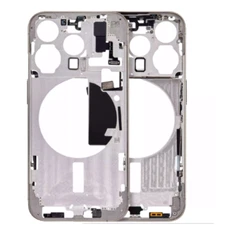 Mid-Frame Housing With Power And Volume Button Compatible For iPhone 15 Pro (Int