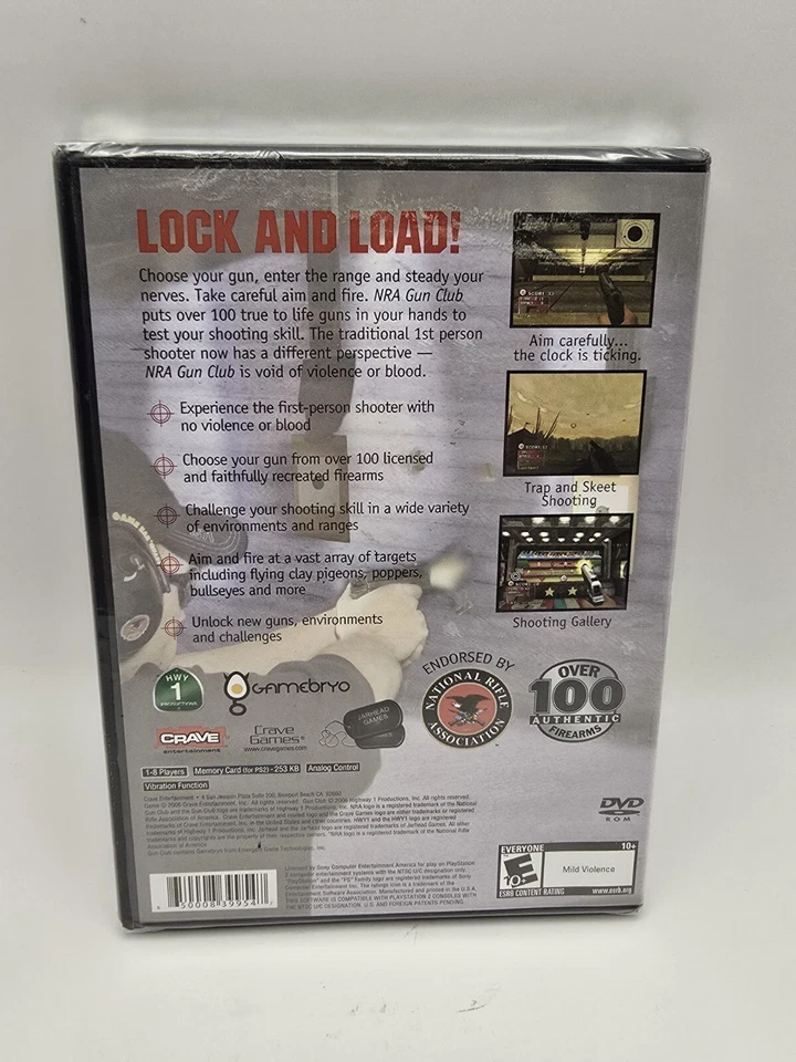 NRA Gun Club Black Label PlayStation 2 PS2 New  - Image 2 of 4