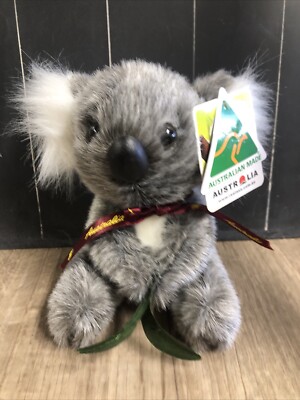 Realaus Plush Koala Bear Made Australia 6  Tags Ribbon Zoo Souvenir Animal A8