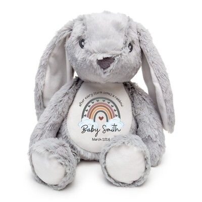 After Every Storm comes a rainbow Baby Teddy - IVF Neu Baby Ankunft Geschenk, Baby