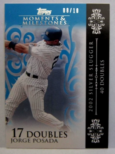 Jorge Posada 2008 Topps Moments & Milestones#08/10 Card#65!Yankees C Superstar - Picture 1 of 2