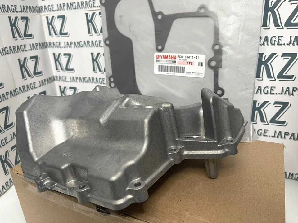 YAMAHA 2006 - 2020 YZF-R6 YZFR6 GENUINE OEM OIL PAN W/ GASKET STRAINER COVER NEW Foto 2 de 4